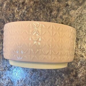 Textured Pink Ceramic Bowl